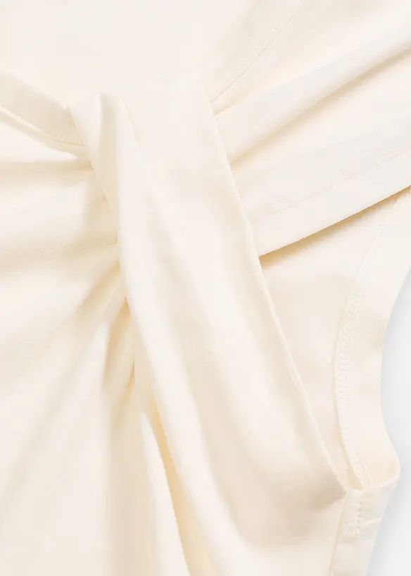 Shirt van een elastische katoenmix met een twist, bonprix