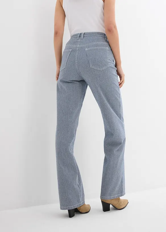 Straight jeans, high waist, gestreept, bonprix