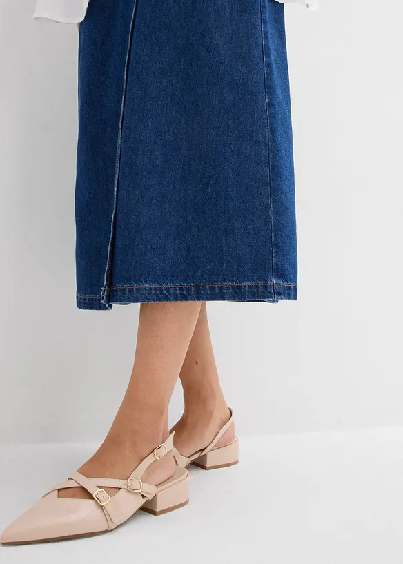 Spijkerrok in wikkellook, super soft, bonprix