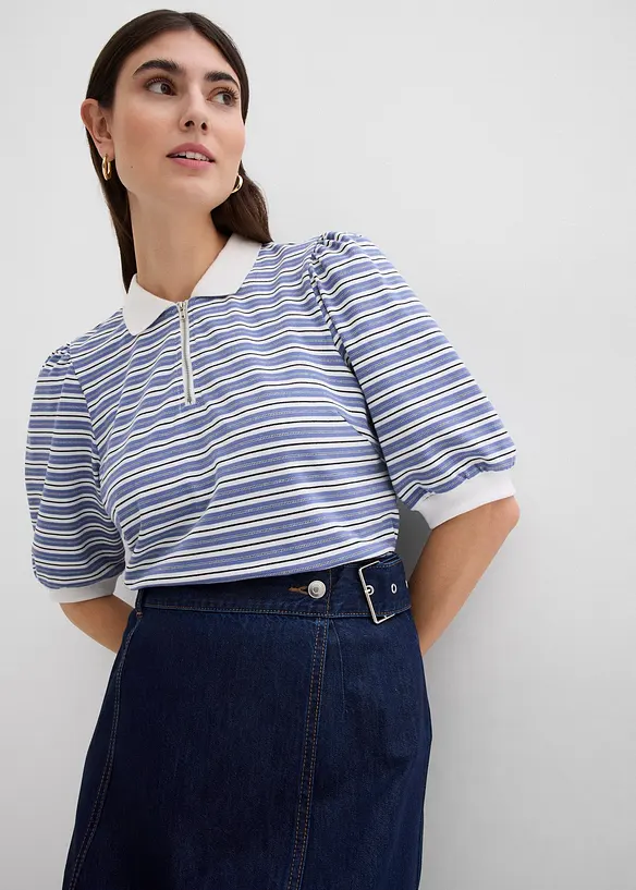 Spijkerrok in wikkellook, super soft, bonprix
