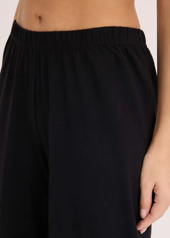 Loungewear broek met zijsplit, bonprix