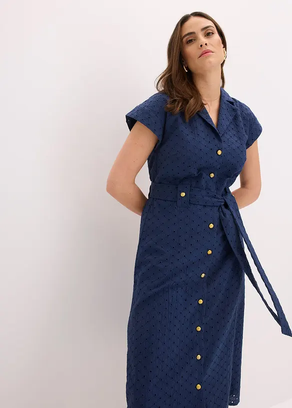 Overhemdjurk met broderie anglaise, bonprix