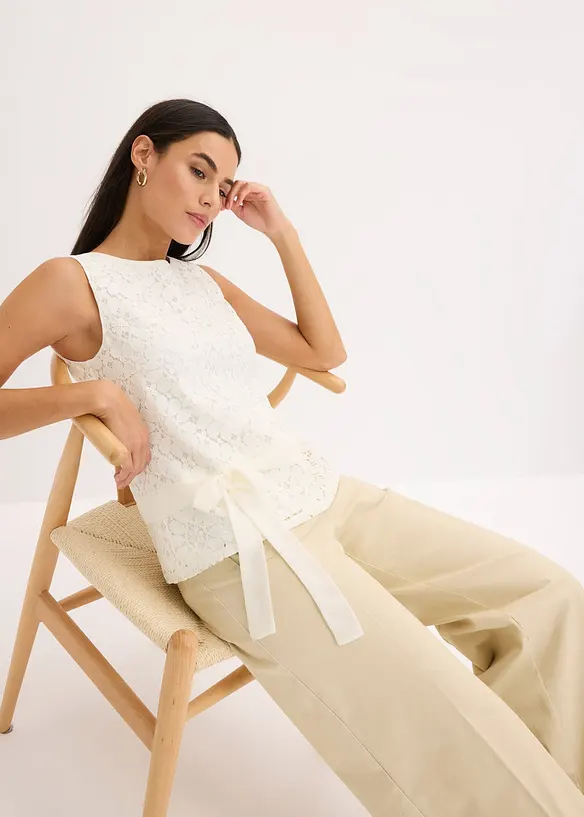 Kanten top, bonprix