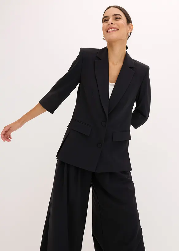 Blazer met modieus geaccentueerde schouders, bonprix