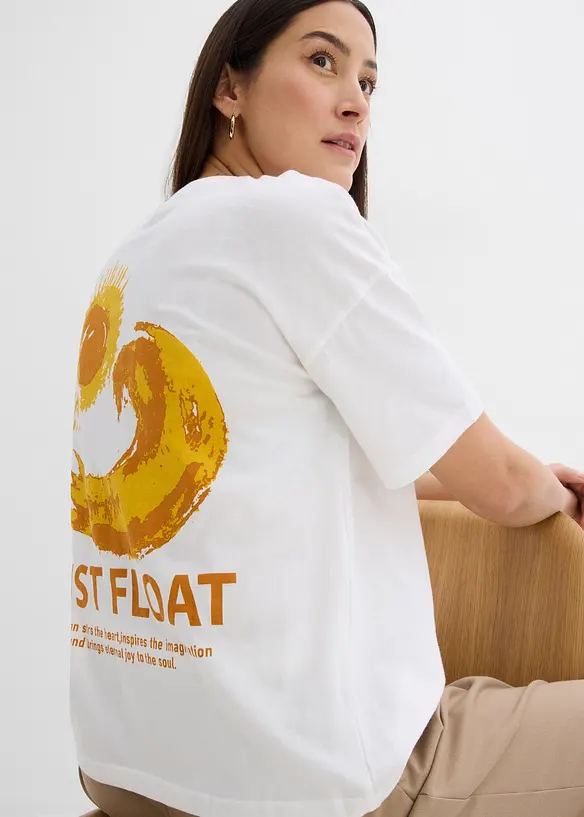 Oversized shirt van puur biologisch katoen, bonprix
