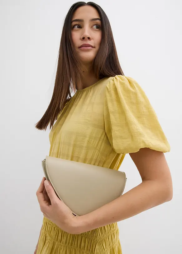 Mini jurk met gesmokt inzetstuk, bonprix