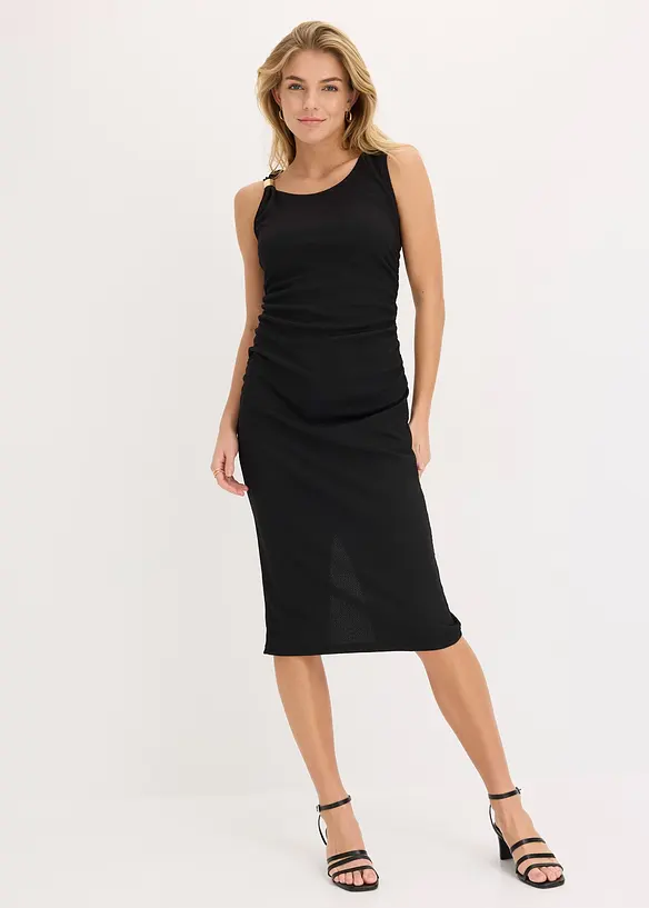 Aansluitende one-shoulder jurk, bonprix