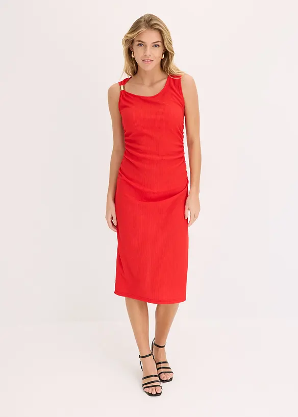 Aansluitende one-shoulder jurk, bonprix