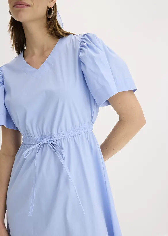 Midi jurk met wijde mouwen, bonprix