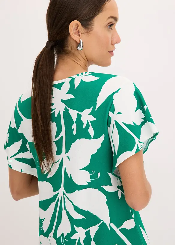 Midi jurk met kapmouwen, bonprix