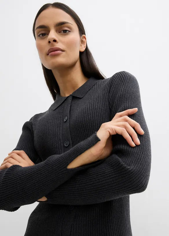 Gebreid vest van viscosemix, bonprix