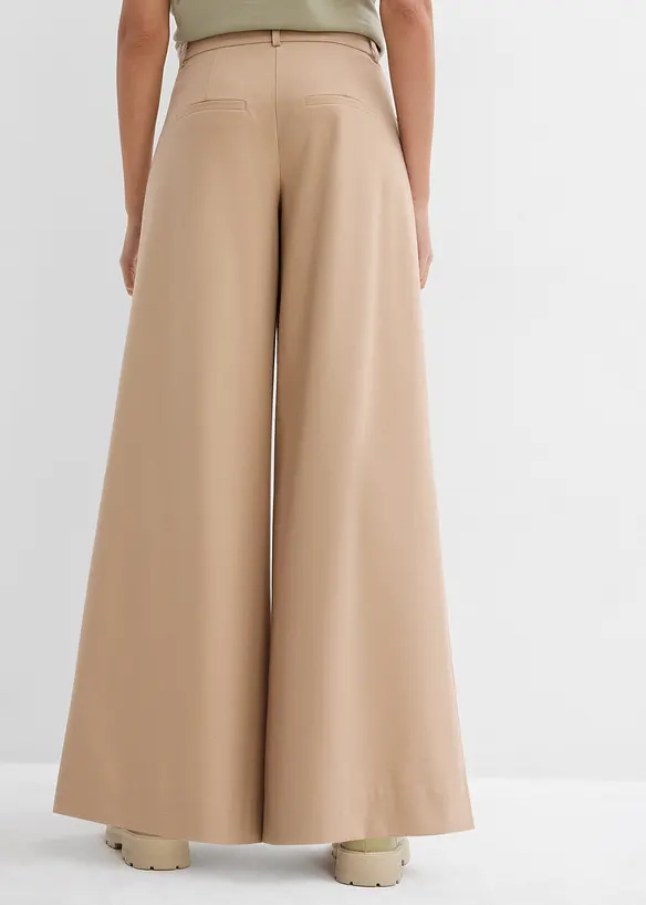 Bandplooibroek met hoge band van viscose-mix, bonprix