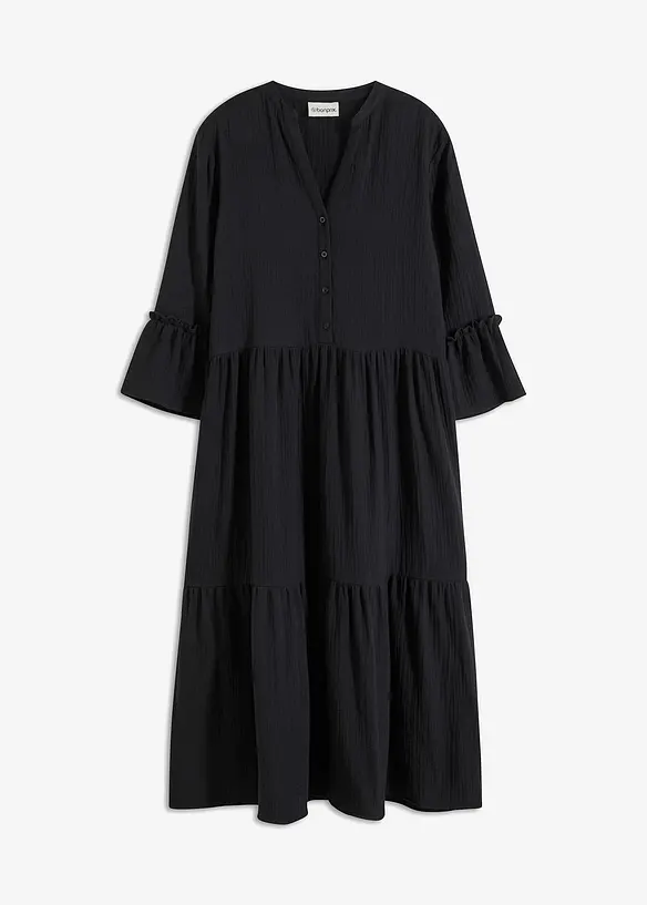 Maxi jurk van mousseline, bonprix