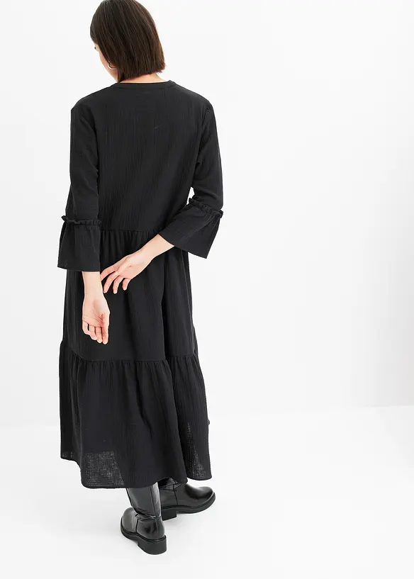 Maxi jurk van mousseline, bonprix