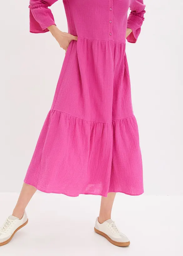 Maxi jurk van mousseline, bonprix