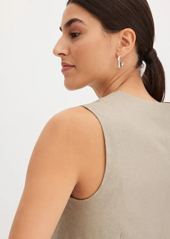 Gilet in een soepele visosemix, bonprix