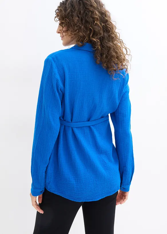 Zwangerschaps-/voedingsblouse van katoen mousseline, bonprix