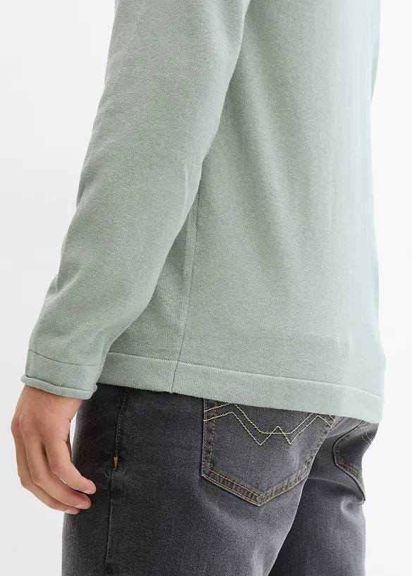 Henley trui van puur katoen, bonprix