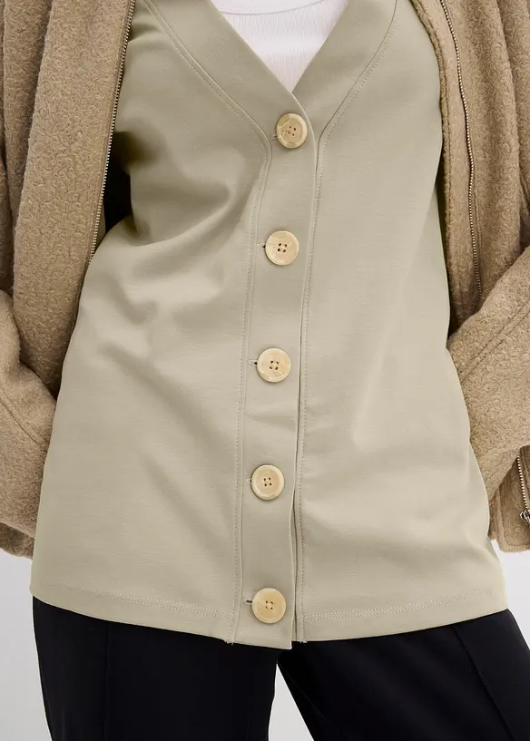 Shirtvest van puur biologisch katoen, bonprix