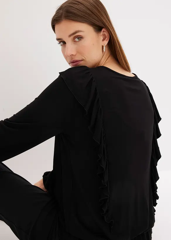 Shirt met volants, bonprix