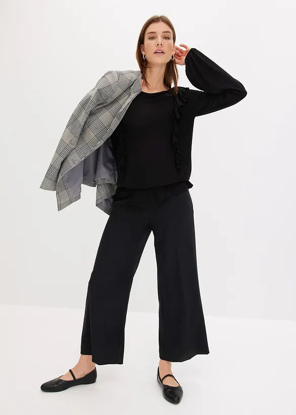 Shirt met volants, bonprix
