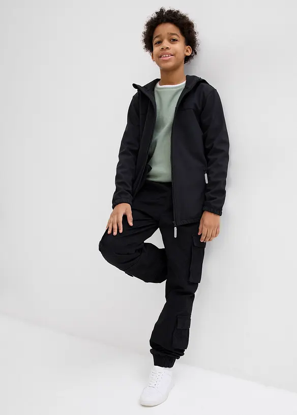 Softshell jas met capuchon, bonprix