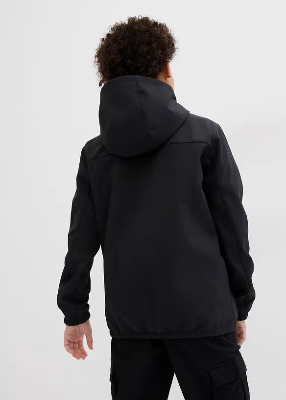 Softshell jas met capuchon, bonprix
