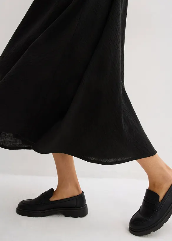 Maxi rok met een comfortabele band, bonprix