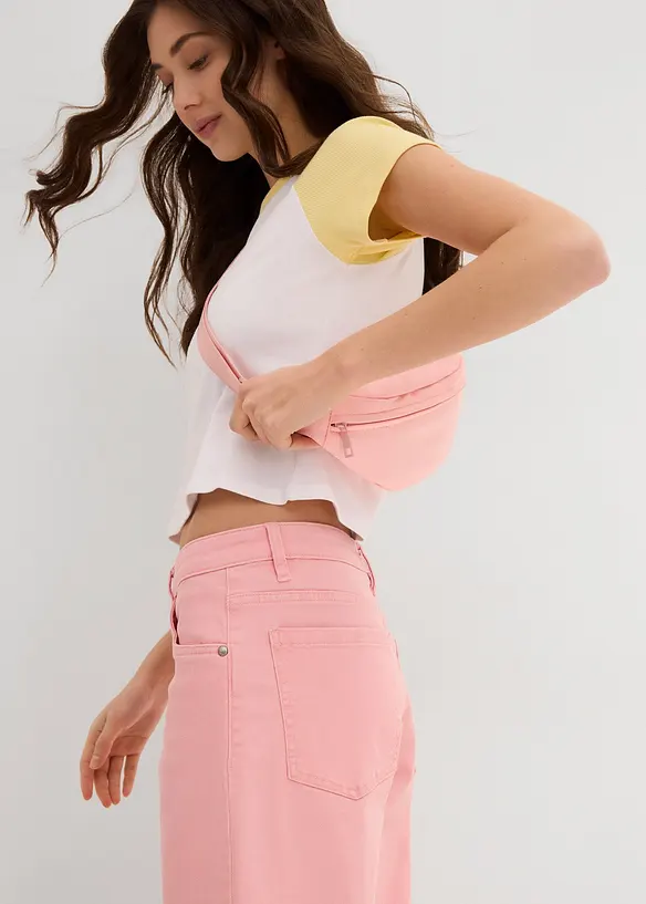 Twill broek van katoen met stretch, bonprix