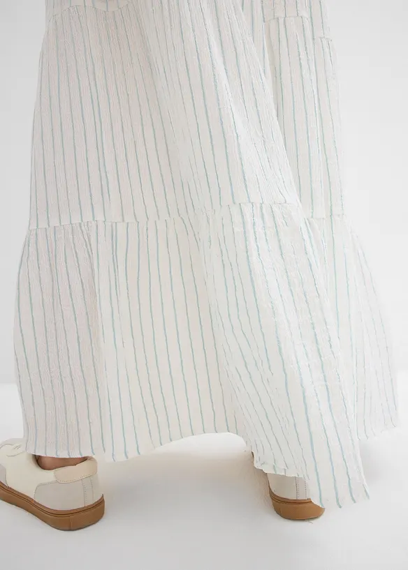 Gestreepte maxi rok van puur katoen, bonprix