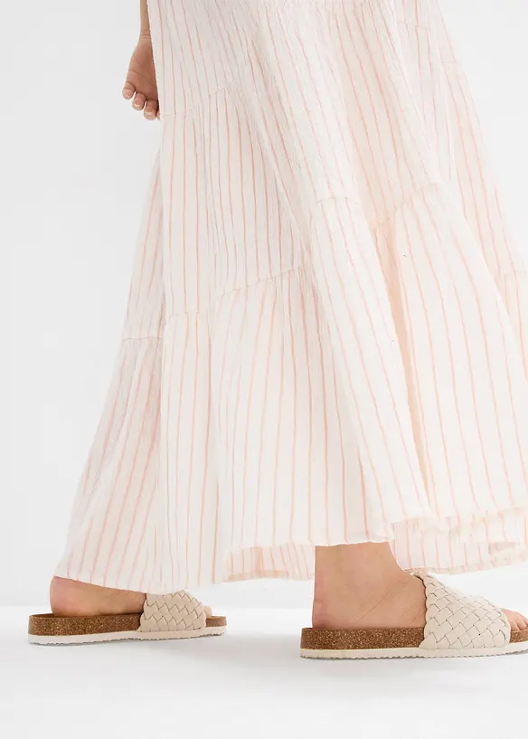 Gestreepte maxi rok van puur katoen, bonprix