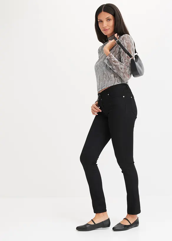 Longsleeve met glitters, bonprix