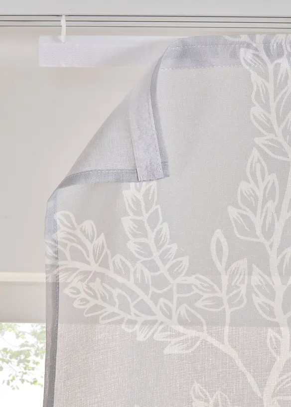 Transparant paneelgordijn met bloemenprint (1 stuk), bonprix