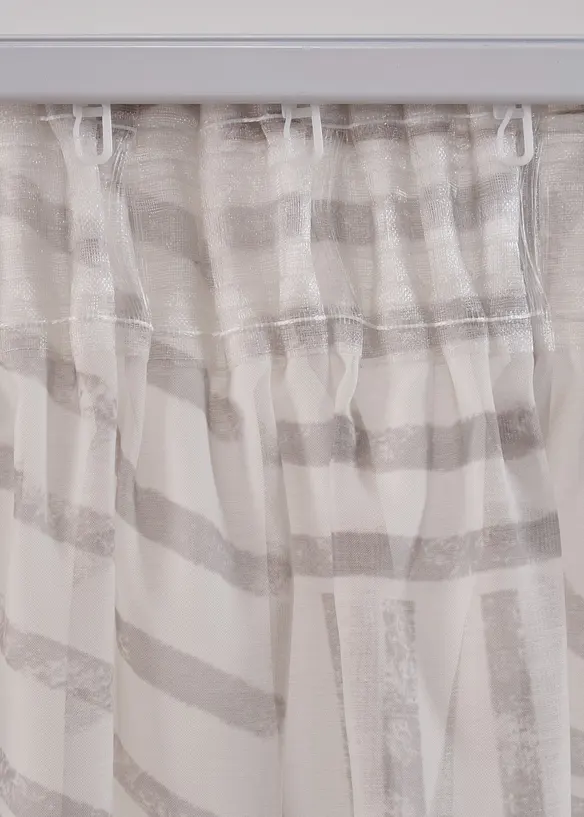 Transparant gordijn met grafisch motief (1 stuk), bonprix