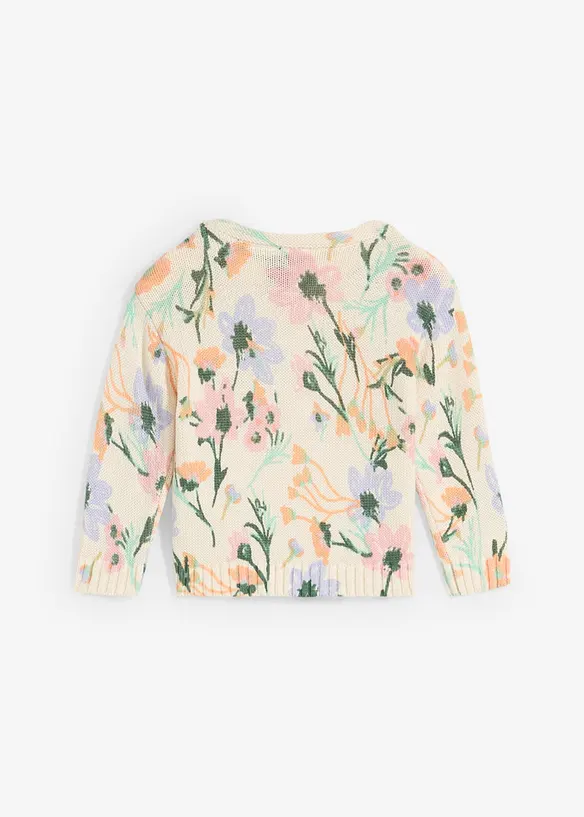Zachte baby trui met bloemenprint, bonprix
