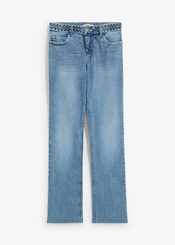 Straight jeans mid waist, bonprix
