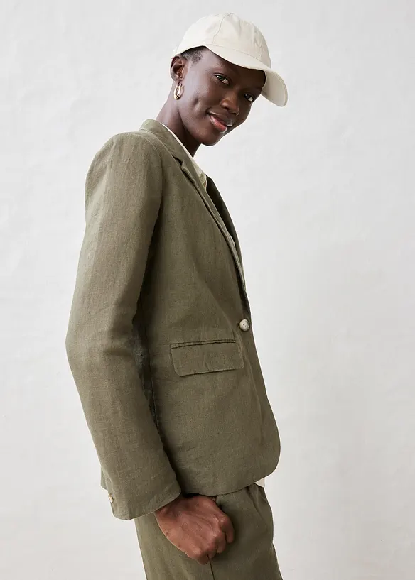 Linnen blazer, bonprix