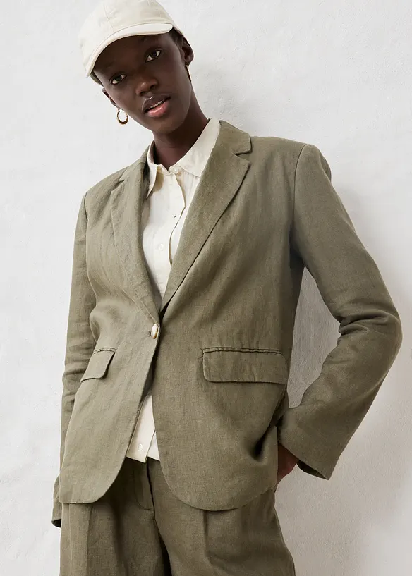 Linnen blazer, bonprix