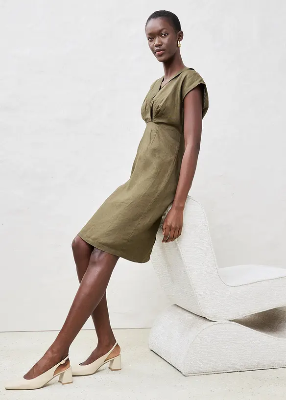 Kokerjurk van puur linnen, bonprix