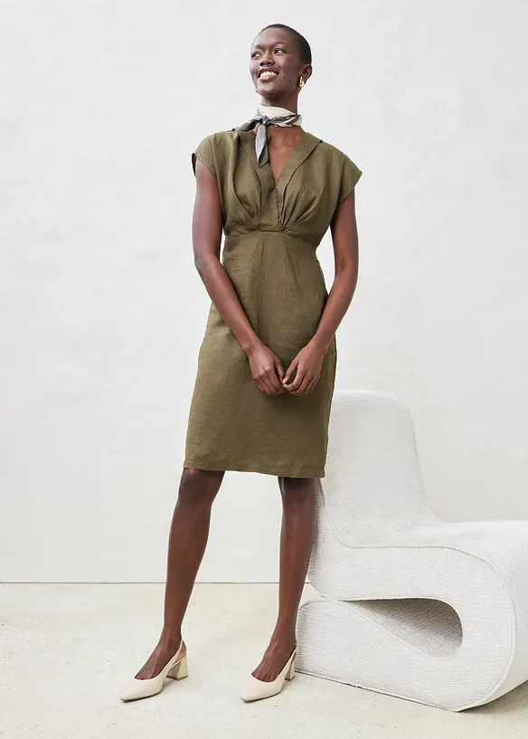 Kokerjurk van puur linnen, bonprix