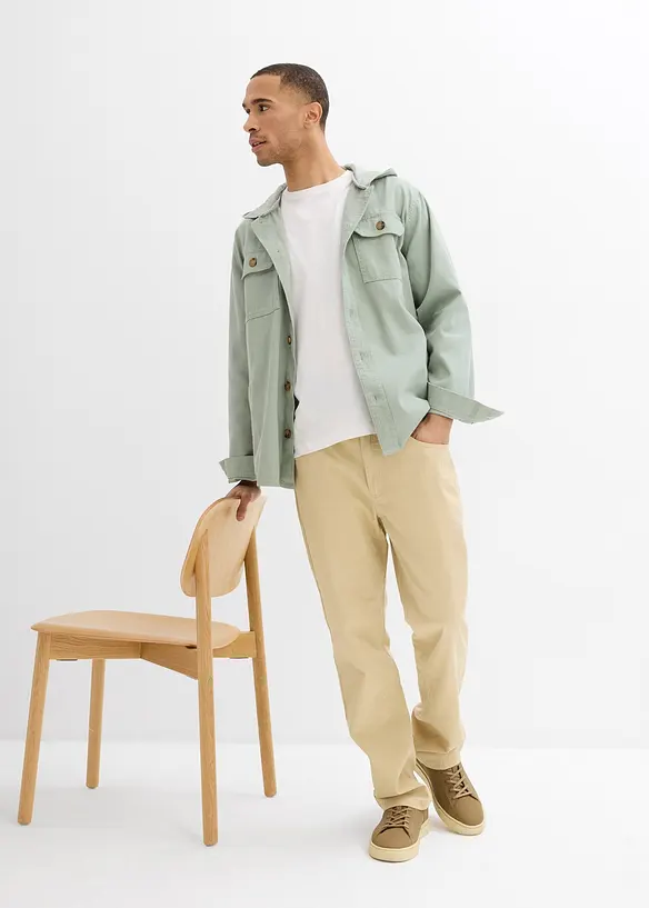 Overshirt met capuchon, bonprix