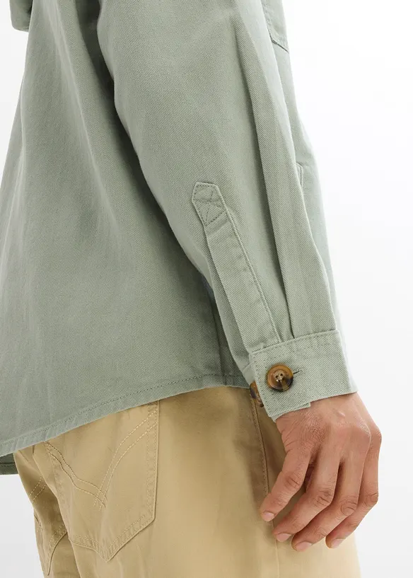 Overshirt met capuchon, bonprix