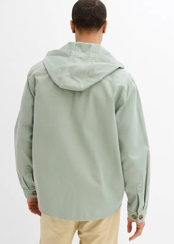 Overshirt met capuchon, bonprix