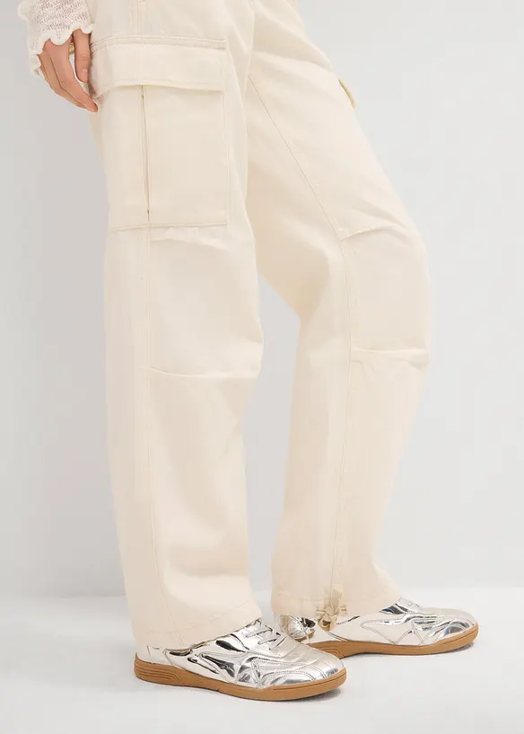 Cargo broek van puur katoen, bonprix