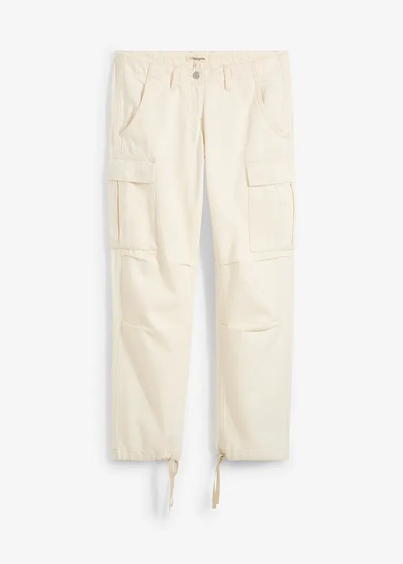 Cargo broek van puur katoen, bonprix
