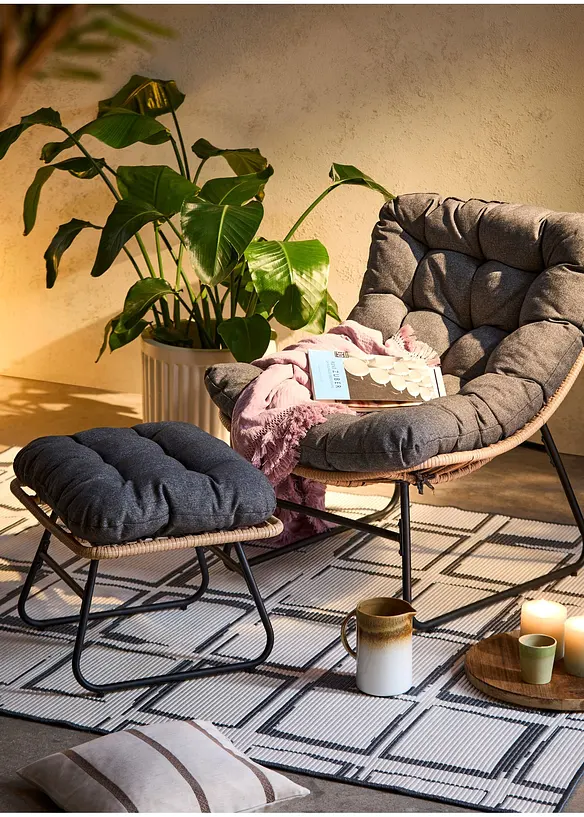 Dubbelzijdig binnen- en buitenkleed met ruiten, bonprix