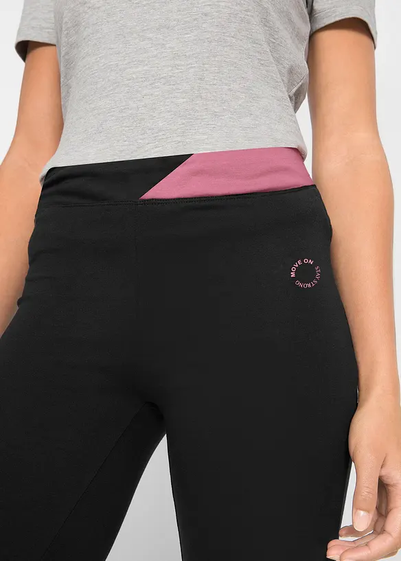 Sportbroek van katoen, loopt wijd uit, bonprix