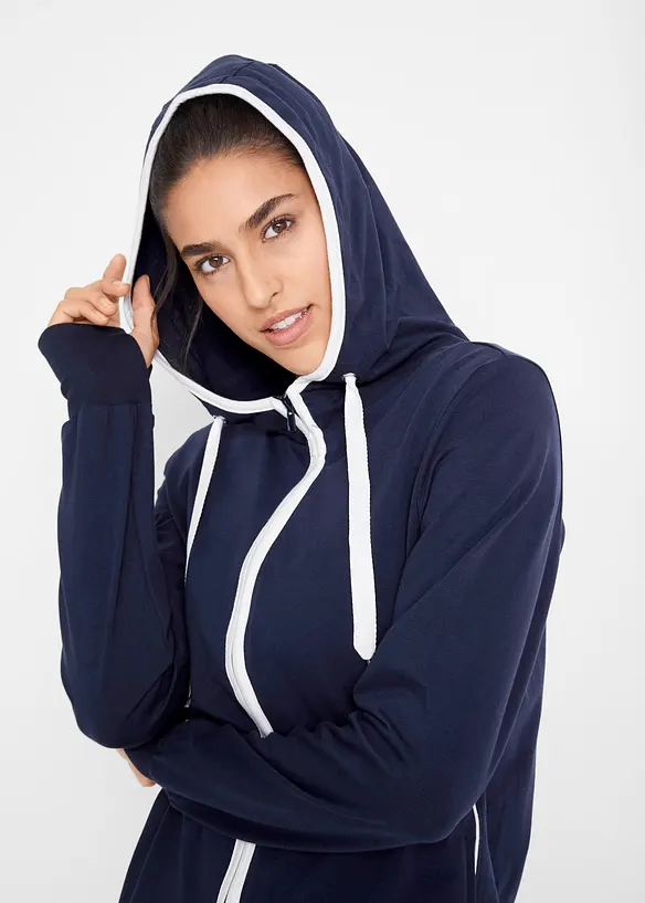 Stretch sweatvest met katoen, bonprix