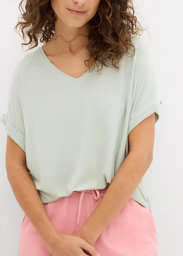 Shirt van vloeiende viscosemix, bonprix