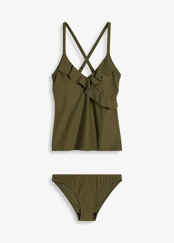 Tankini met volant (2-dlg. set), bonprix